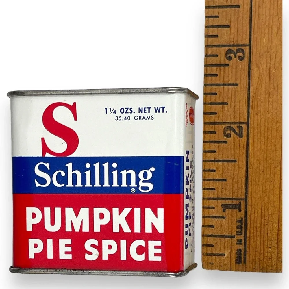 Schilling Vintage Spice Tin - Pumpkin Pie Spice - 1 1/4 oz‎ Vintage Made In USA